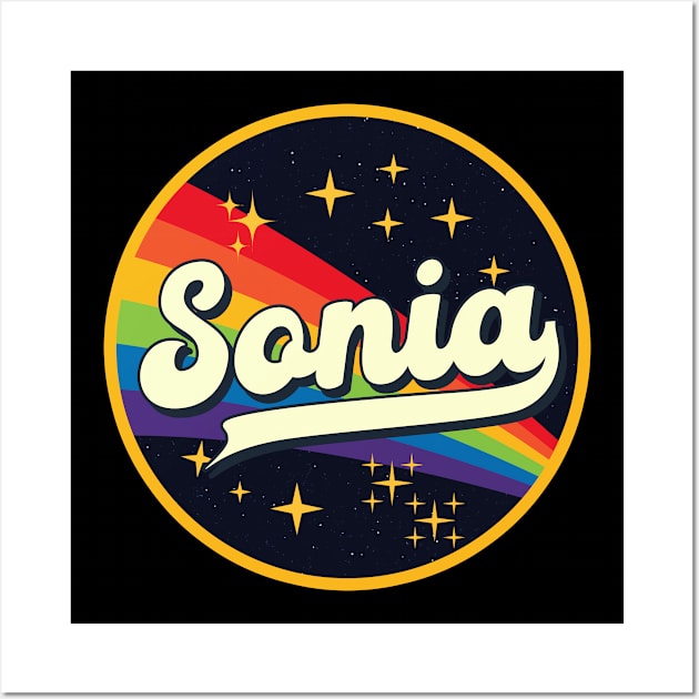Sonia // Rainbow In Space Vintage Style Wall Art by LMW Art